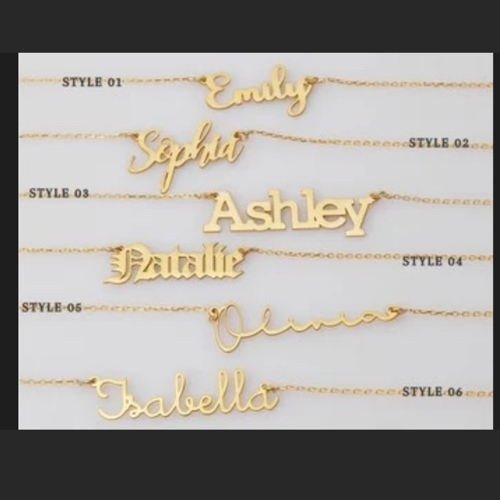 custom name necklaces - Picture 1 of 1
